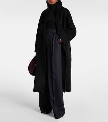 Weite High-Rise-Hose Fagus aus Wolle | Max Mara
