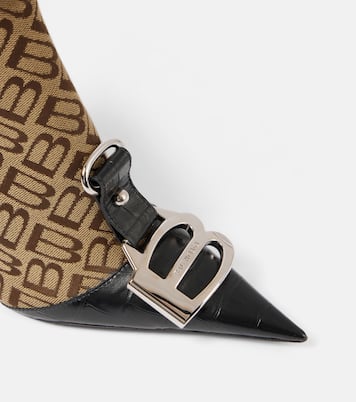 بوت للركبة مقلّم بالجلد Essex | Balenciaga
