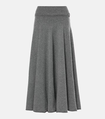 Maxirock N°313 Twirl aus einem Kaschmirgemisch | Extreme Cashmere