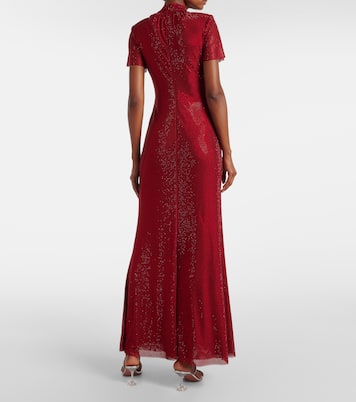 Maxikleid mit Kristallen | Self-Portrait