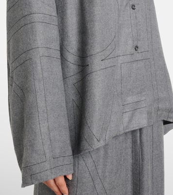 Pyjama-Hemd aus Flanell | Toteme