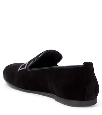Medusa '95 embroidered velvet loafers | Versace Kids