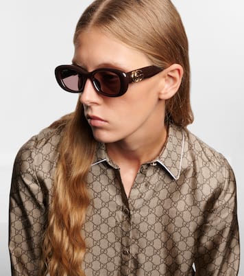 Gafas de sol ovaladas con GG | Gucci