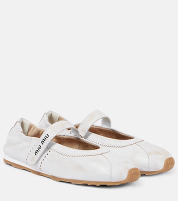 Ballerines en cuir | Miu Miu