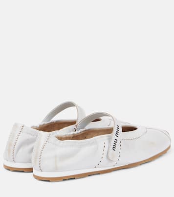 Ballerines en cuir | Miu Miu