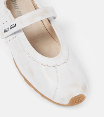 Ballerines en cuir | Miu Miu
