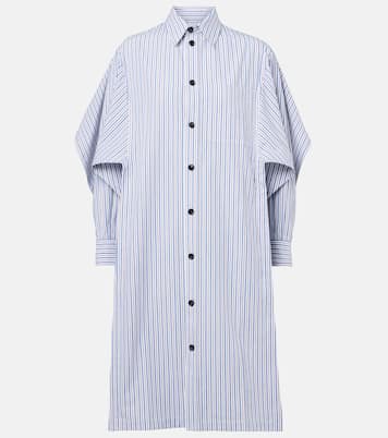 Robe chemise rayée en coton | Bottega Veneta
