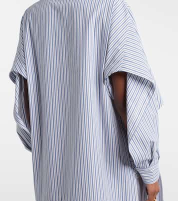 Robe chemise rayée en coton | Bottega Veneta