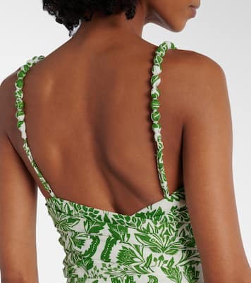 Bedrucktes Maxikleid aus Baumwolle | Farm Rio