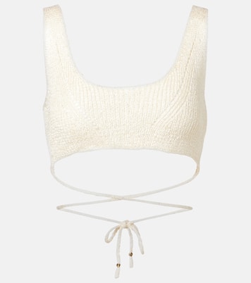 Top de bikini Alma de punto con lentejuelas | Bananhot