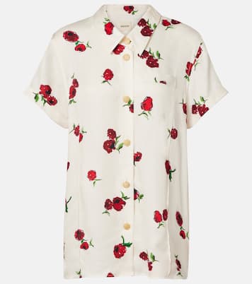 Camicia Keefe in twill con stampa | Khaite