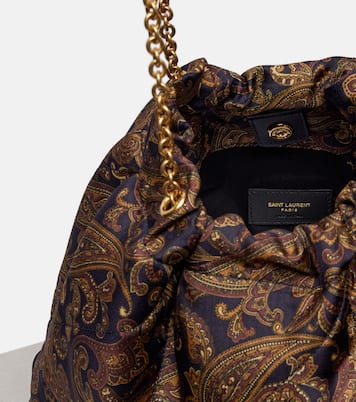 Schultertasche Jamie aus Seiden-Twill | Saint Laurent
