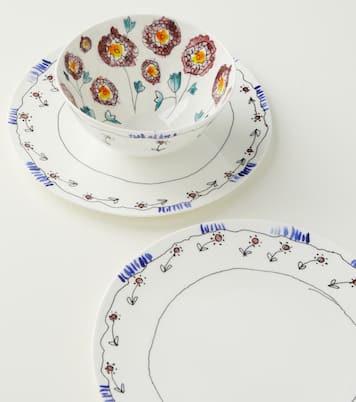 Anemone Milk porcelain breakfast set | Serax