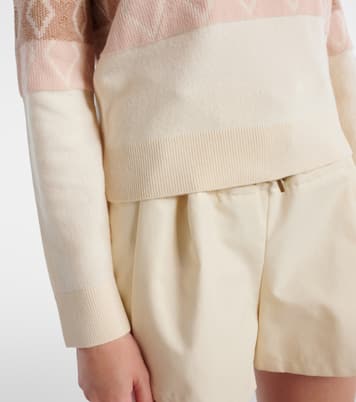 Jacquard virgin wool sweater | Moncler