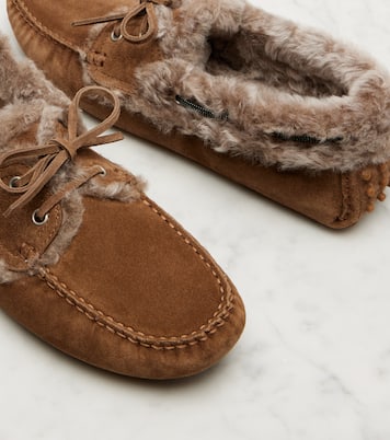 Monili suede driving shoes | Brunello Cucinelli