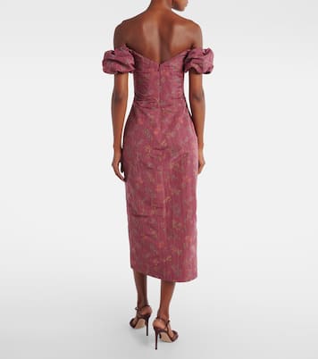 Adelaine floral puff sleeves gown | Markarian