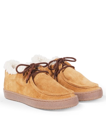Ankle Boots aus Veloursleder mit Shearling | PèPè