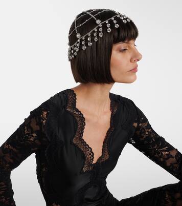 Crystal-embellished headband | Rabanne