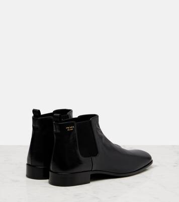 Leather Chelsea boots | Prada
