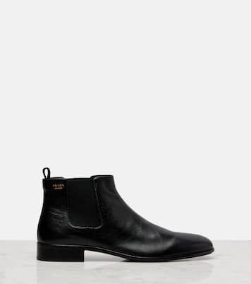 Leather Chelsea boots | Prada