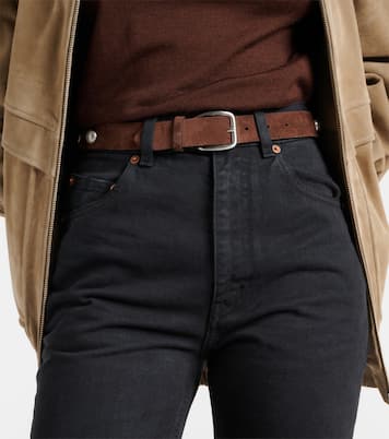 Studded suede belt | Nour Hammour