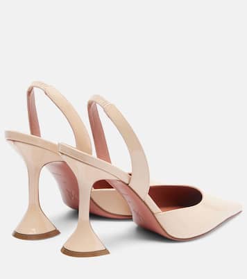 Holli 95 patent leather slingback pumps | Amina Muaddi