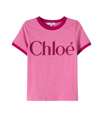 Logo cotton jersey T-shirt | Chloé Kids