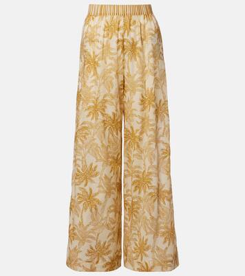 Itinerant printed cotton wide-leg pants | Eres