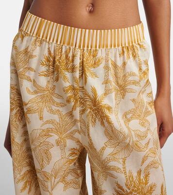 Itinerant printed cotton wide-leg pants | Eres