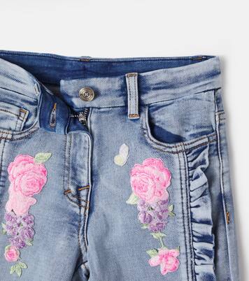 Bestickte Jeans | Monnalisa