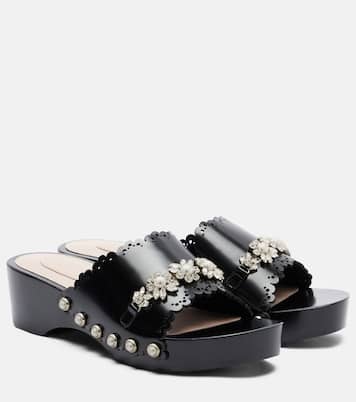 Mules in pelle con decorazione | Simone Rocha