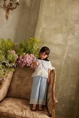 Florelia embroidered cotton pants | Louise Misha