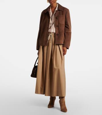 Leather-trimmed suede ankle boots | Gianvito Rossi