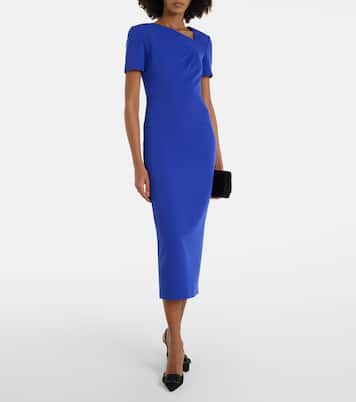 Robe midi drapée | Roland Mouret