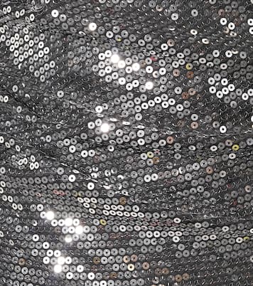 Robe midi à encolure bardot et sequins | Rasario