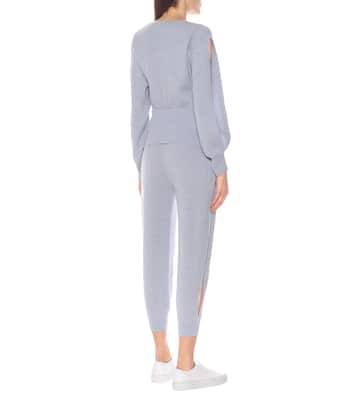 Pantalon de survêtement en cachemire et laine | Stella McCartney