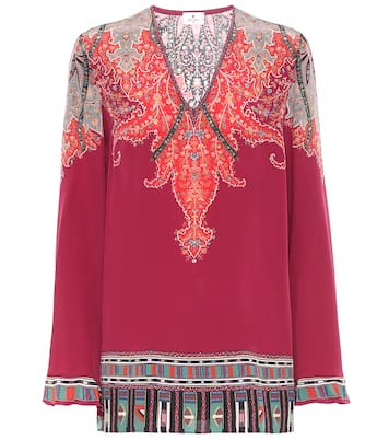 Top a stampa paisley in seta | Etro