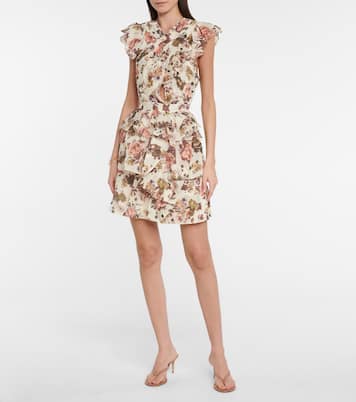 Robe Sarafina en coton et soie à fleurs | Ulla Johnson