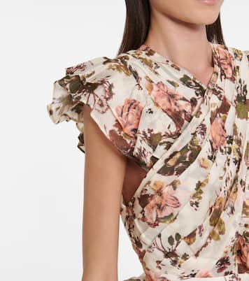 Robe Sarafina en coton et soie à fleurs | Ulla Johnson