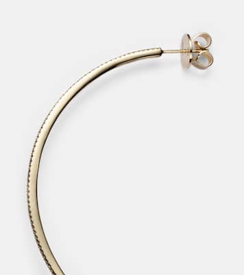 Aros XL de oro amarillo de 18 ct con diamantes | Shay Jewelry