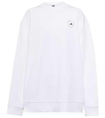 Felpa in jersey di cotone con logo | Adidas by Stella McCartney