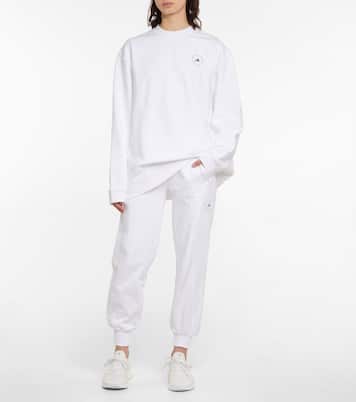 Felpa in jersey di cotone con logo | Adidas by Stella McCartney