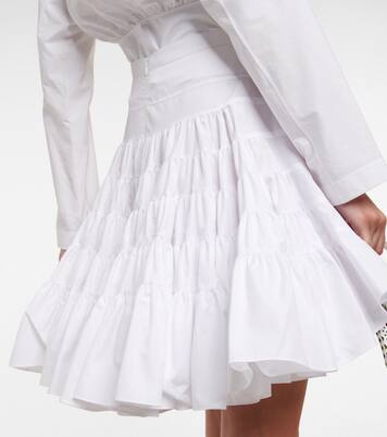 Mini-jupe en coton | Alaïa