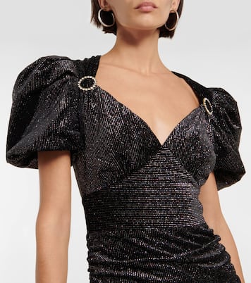 Moon River puff-sleeve mini dress | Rebecca Vallance