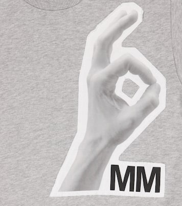 Printed cotton sweatshirt | MM6 Maison Margiela Kids