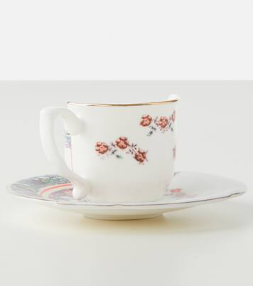 Hybrid Tamara espresso cup and saucer set | Seletti