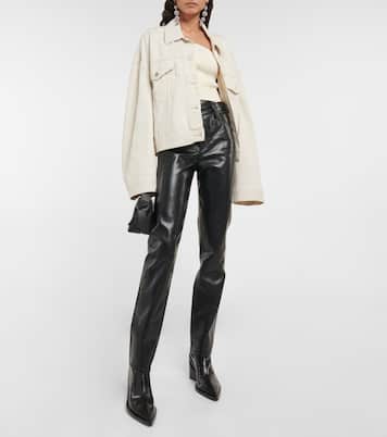 Criss-Cross high-rise faux leather pants | Agolde