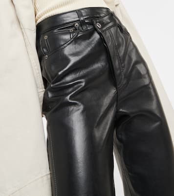 Criss-Cross high-rise faux leather pants | Agolde