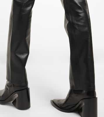 Criss-Cross high-rise faux leather pants | Agolde