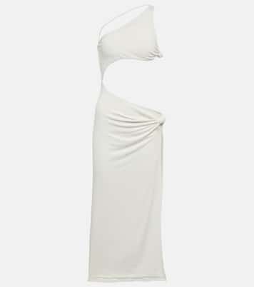 Ariana cutout one-shoulder beach dress | Bananhot